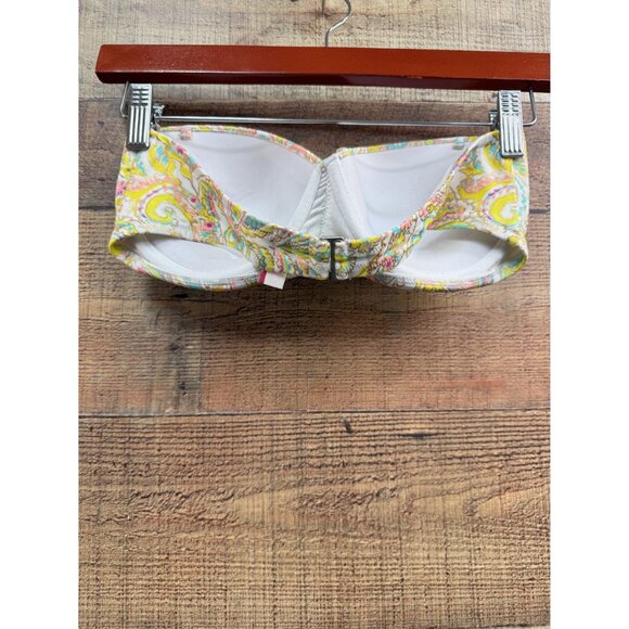Victorias Secret Paisley Strapless Bikini Top 36D Multicolor - Picture 2 of 3